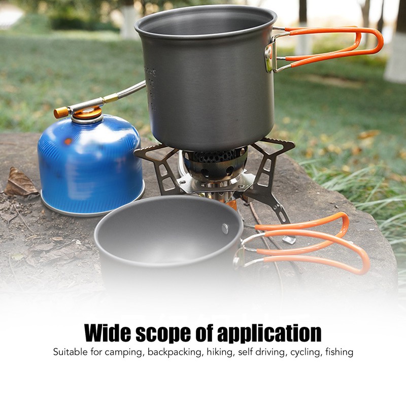 Camping Cooking Set Alumine Strong Bearing Food Grade Portable Stove