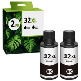 Trokliey 32XL Black Ink Bottles for Smart Tank 5101 7602 6001 Ink Refill, Compatible with HP 32XL Black Ink Bottle for Smart Tank 5101 5000 5102 7301 7001 5103 Smart Tank Plus 651 551 570 455 450