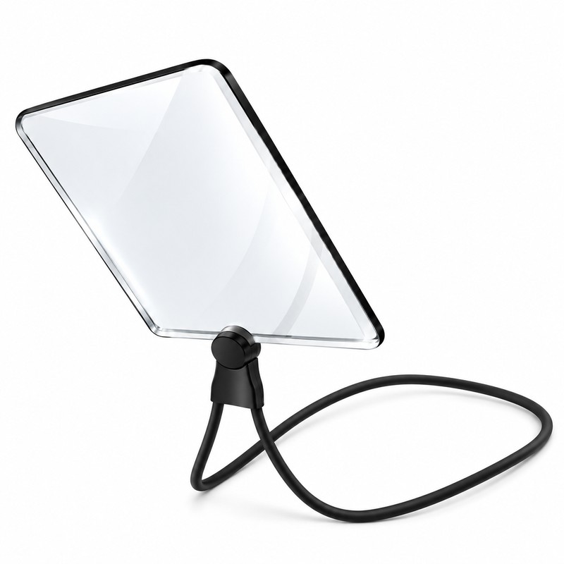 5X Neck-Worn Magnifying Glass for Reading – Adjustable Hands-Free Large