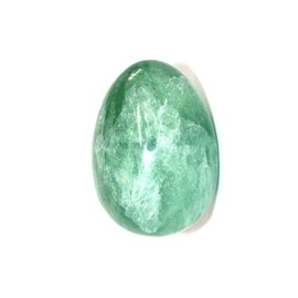 Prajet Crystal Green Fluorite Gemstone Egg 45–50 mm Natural Smooth Green Gemstone Decorative Egg for Home Décor Meditation Collection Gift
