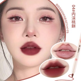 Erinde Lip Liner Pencil Lip Makeup Matte Tint No Fall Waterproof Lip Pen Smooth Long Lasting Natural Mist Lips 04# Naixi Peach Mochi