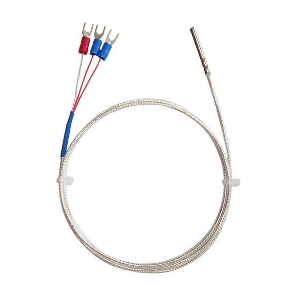 Mocassil RTD Pt100 Temperature Sensor Probe, Waterproof Stainless Steel Thermistor