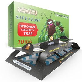 Roach Trap，Cockroach Traps,Roach Killer,Roach Indoor infestation Sticky Glue Cockroach Bait for Roach Ants Spiders - Child & Pet Friendly （ Pack of 10）