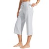 Willit Women's Capris Pants Cotton Yoga Capri Casual Lounge Pants