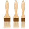WEZCHUGHAOL 3Pcs Natural Bristle Basting Brushes Boar Bristle Brushes BBQ