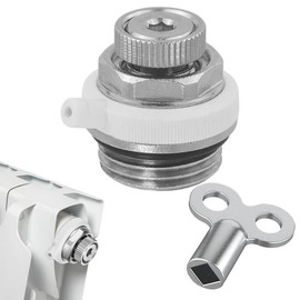 Automatic Radiator Bleeder Corrosion Resistant Bleed Valve Radiator Radiator Bleeder Automatic for Radiator Fan (Key Included x 1)