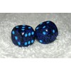 Mini Blue Speckled Dice Pair