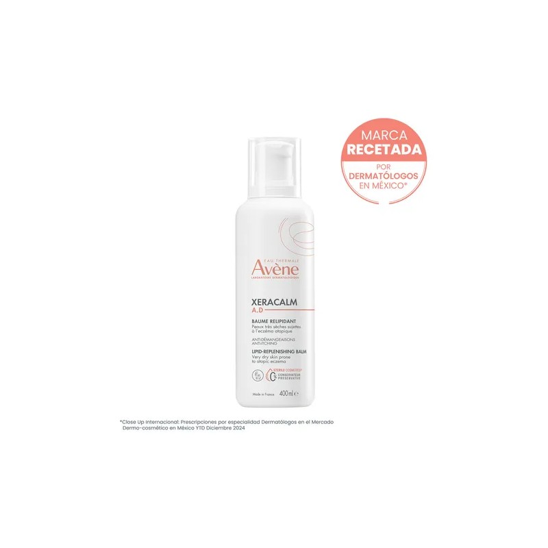 Avne Xeracalm A.D Blsamo Relipidizante 400ml Piel Atpica y Sensible