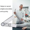 Clear Plastic Goniometer Angle Measuring Tool Protractor Finder Quick 360