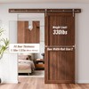 TOIMIOTOIM 12FT Stainless Steel Sliding Barn Door Hardware Kit, Slide