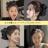 Nemio ヘアクリップ 大きめ リボン バンスクリップ 可愛い 髪留めクリップ しっかりとまる 毛量多い 出掛け