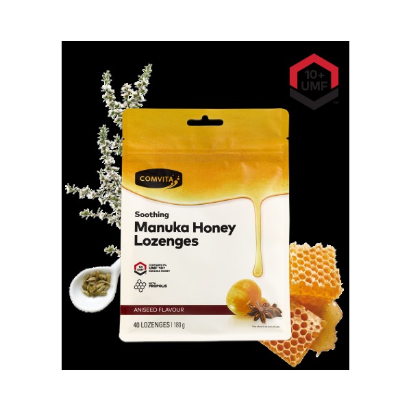 Comvita Soothing Manuka Honey Lozenges 40 - Aniseed