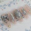 Cold light handmade nail tips - Square M / 차가운