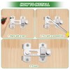 M METERXITY 2-Pack Flip Latch Gate Latch, 4 Inch Stainless