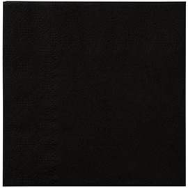 Hoffmaster 180313 Beverage Napkins, 2-ply, 9 1/2 X 9 1/2, Black, 1000/carton