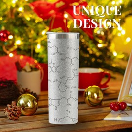Onebttl Science Gifts, Glitter Chemistry Tumbler, Science Chemistry Gifts for Women, Science lovers, Sciencence Teacher, Stainless Steel Tumbler 20OZ