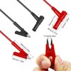RUNCCI-YUN 4 PCS Multimeter Test Leads, Alligator Clip Cables, 4mm