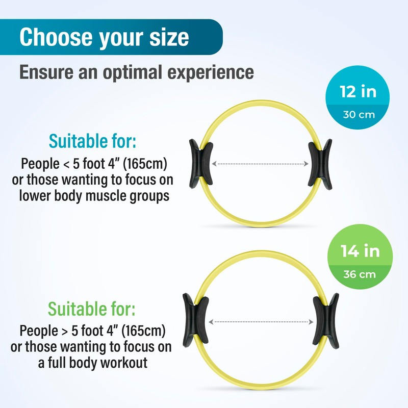 Beenax Pilates Ring - Double Handle Exercise Circle, Fitness Magic