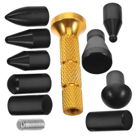 Luxshiny 1 Set DIY Car Dent Repair Tool Set Interchangeable Head Tap Down Pen Metal Dent Tap Down Hand Tool for Car Body Dent Removal