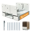 1PCS 6x6 Post Base for Concrete Heavy Duty White E-Coated