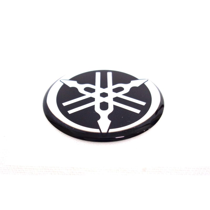 Yamaha Tuning Fork Emblem Sticker, Silver, Genuine Product, 1.2 inches