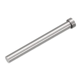 JSMOUID SKD61 Straight Ejector Pins, 1" Dia Round Tip Punch 127mm (5") Long Silver Gray 1pcs