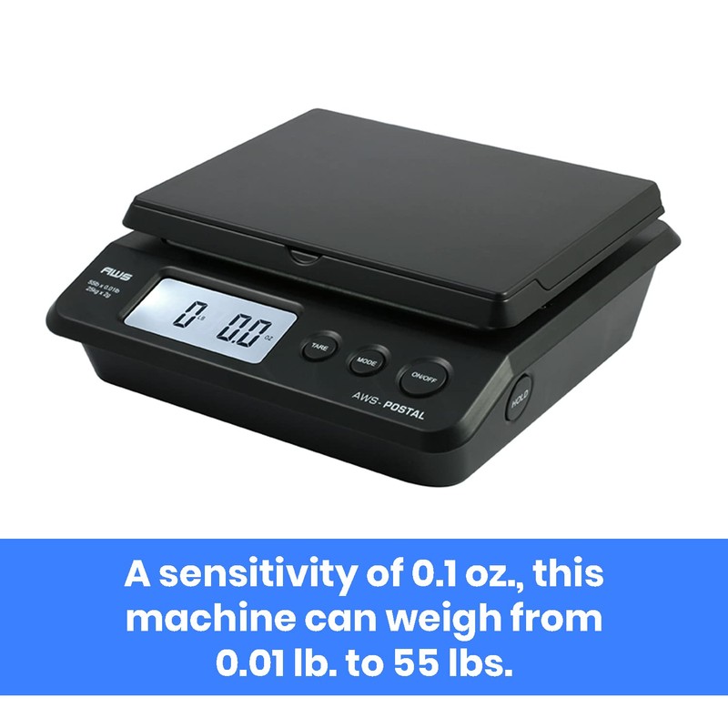 American Weigh Scales Digital Shipping Postal Scale, Package Postage ScaleBacklit