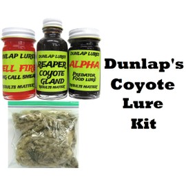 Generic Dunlap Lures Coyote Lure Kit 3 Piece 1 Ounce Jars Trapping Supplies K-34