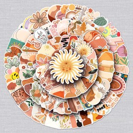 100 Pcs Bohemia Stickers for Kids Teens Adults Boys Girls Gift,Aestheic Bohemia Stickers Pack for Laptop,Skateboard,Luggage,Car,Bike, Cup,Computer,Water Bottle Decor,Vinyl Waterproof Sticker Decals