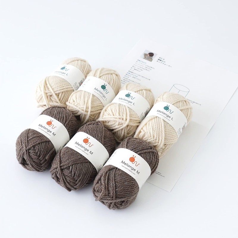 Wool Knitworm Knitting Kit, Horizontal Knitting Neck Warmer Kit