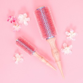 Atara 아타라 체리블로썸 미니 롤빗 대왕롤 돈모 헤어 롤 브러쉬 Atara Cherry Blossom Mini Roll Brush Large Roll Donmo Hair Roll Brush