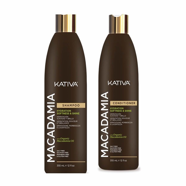 KATIVA 2 Pack KATIVA Macadamia Shampoo 355 ML + KATIVA