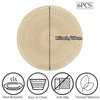 MuuXii Round Placemats for Dining Table 15 Inch, Braided Cotton