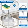 Albayrak Manual Liquid Soap Dispenser with Sponge Container, Soap Dish