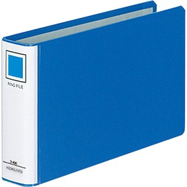 コクヨ ファイル リングファイル PP表紙 B6横 青 フ-438B