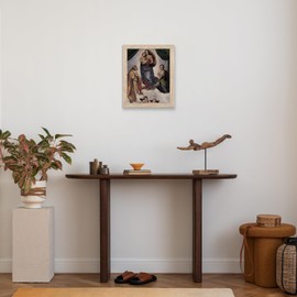 HoozGee Raphael Famous Painter Classic Vintage Oil Painting Canvas Prints Decor Master's Masterpieces Paintings Wall Art Prints Retro Gallery Wall Decor (11"x14" BASIC WOODEN FRAME)