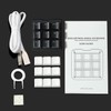 Koolertron One Handed Macro Mechanical Keyboard, RGB LED Backlit Portable