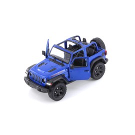 2018 Wrangler Rubicon Open Top, Blue - 5412DA - 1/34 Scale Diecast Model Car