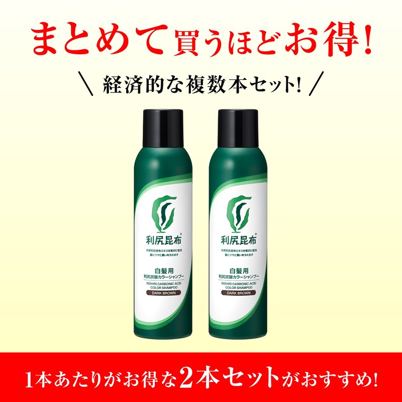 Sastty Carbonated Color Shampoo for Gray Hair (Black) 6.3 oz