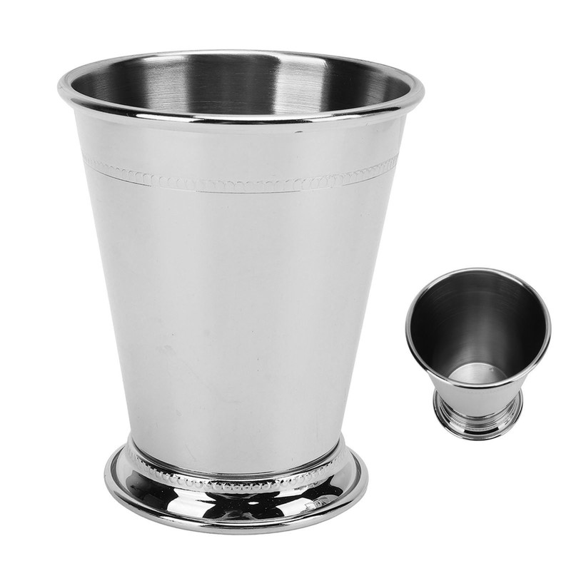 Julep Cup Stainless Steel Elegant Retro High Stability Beaded Mint