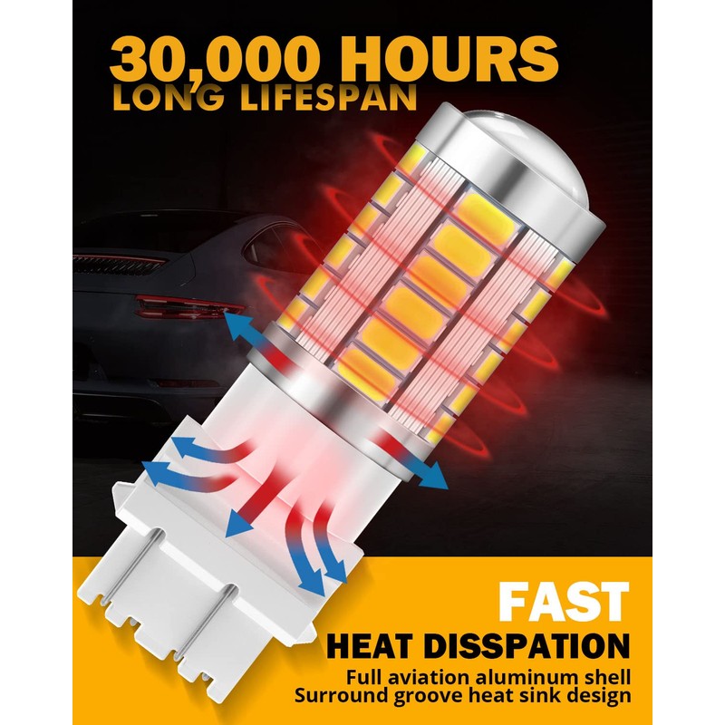 Auxbeam 3157 LED Bulbs White, Super Bright 3156 3057 4157