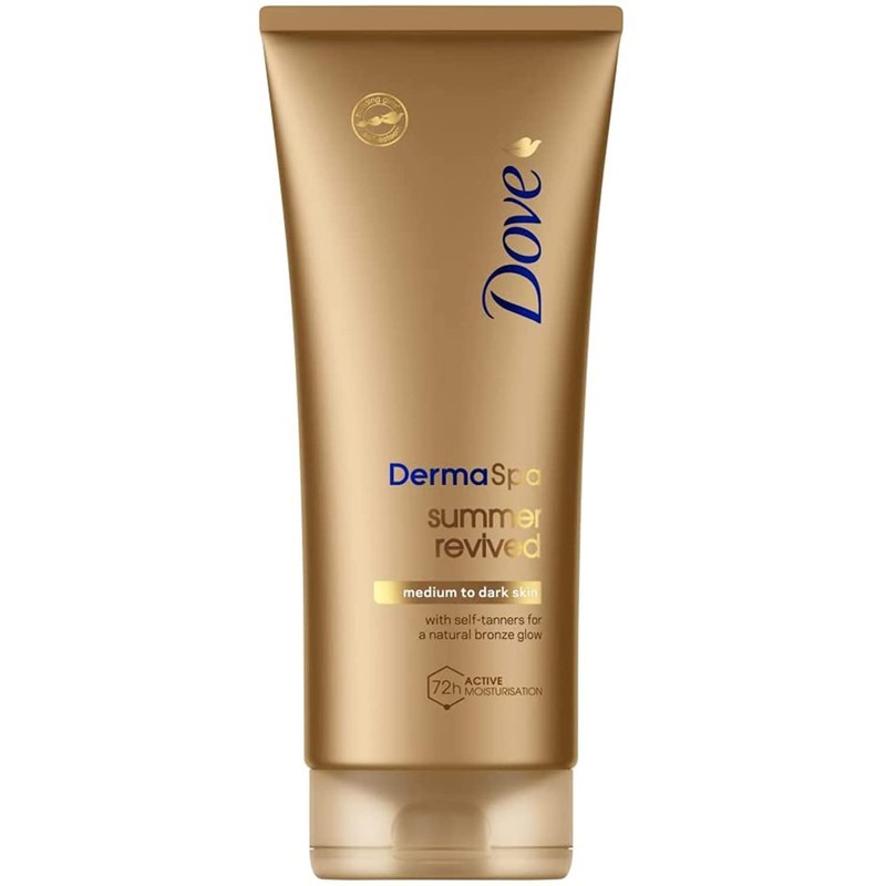 Dove Unilever DermaSpa Body Lotion Summer Revived Self-Tanning Medium to