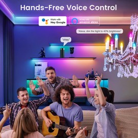 OHLUX - Paquete de 6 bombillas LED E12 para candelabros inteligentes, color cambiante 3000-6000 K+RGB funciona con Google Alexa/Smart Life, 4 W equivalente a 40 W WiFi bombillas pequeñas con control