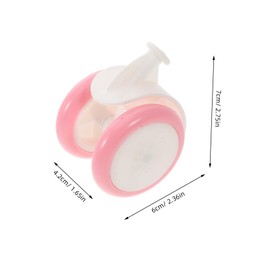 CIYODO 4pcs Replacement Parts Plastic Rubber Casters for Boys and Girls Walker Toddler Replacement Wheel Accessories