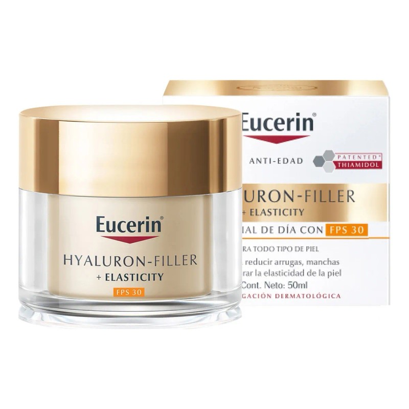 Eucerin Hyaluron-Filler y Elasticity Crema Facial de Día 50ml |