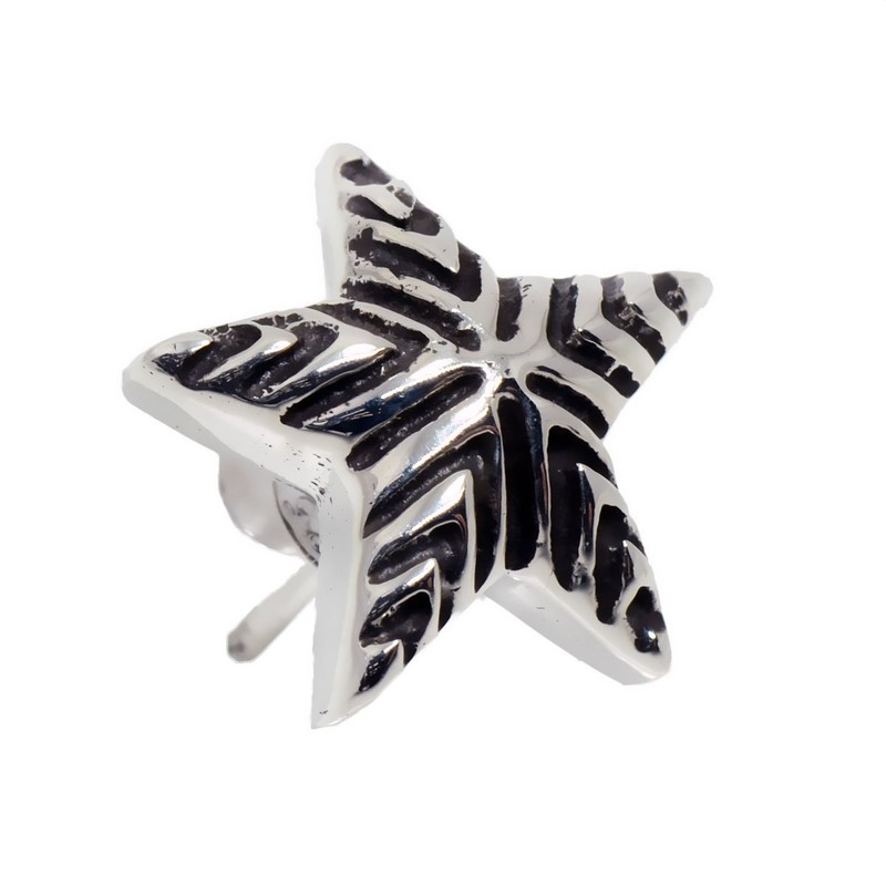 Sterling Silver 925 Sterling Silver 925 Earrings, Studs, Punk Rock,