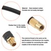 QUARKZMAN 100 cm Car Tyre Inflator Extension Hose Adapter Black
