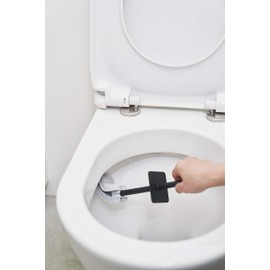 Tidy CL-665-521-0 Platawa Fort Toilet, Compact, Black, Approx. W 2.6 x D 2.6 x H 13.0 inches (6.6 x 6.6 x 33 cm)