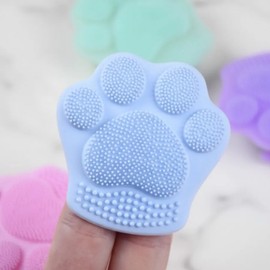 Practical dog paw brush paw care cleaning tool pink / 실용적인 강아지 발바닥형 브러쉬 발 관리 세정 도구 핑크