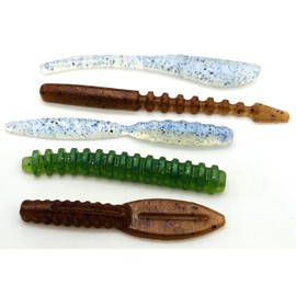 Finesse Bass Lure Making Kit - Open Pour Silicone Mold and 3 Resin Colors - FusionX Fishing